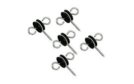5x Pulsara Gate Handle Insulators - Black - for Wooden Posts