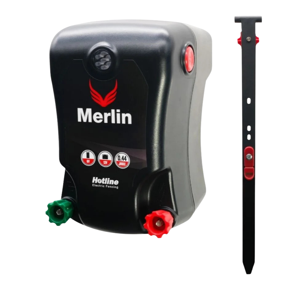 Hotline Merlin Battery Electric Fence Energiser - 0.35J