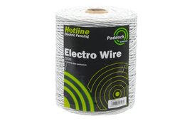 Hotline 250m Paddock Essentials 6-strand polywire (white)