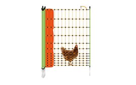 Gallagher Electric Poultry Net - Single Pin Posts- 50 m x 112 cm - Orange Netting