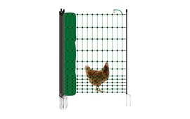 Gallagher Electric Poultry Net 50m x 112cm - 15 Double Pin Posts - Green Netting