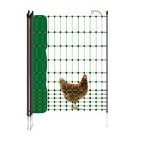 Gallagher Electric Poultry Net 50m x 112cm - 15 Single Pin Posts - Green Netting