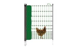 Gallagher Electric Poultry Net 50m x 112cm - 15 Single Pin Posts - Green Netting