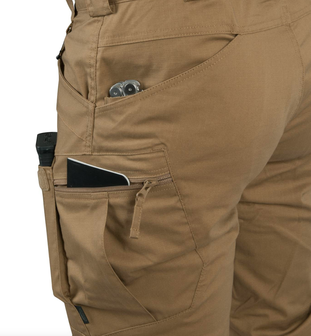 Urban Tactical Pants (Polycotton Ripstop) (Black)