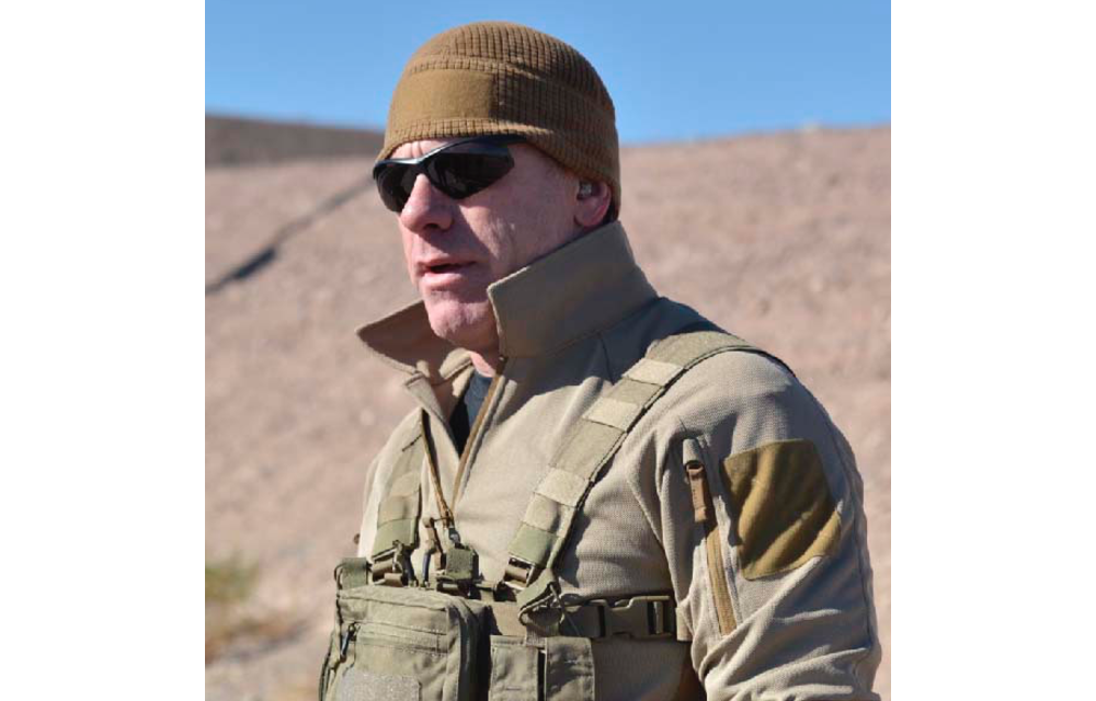 Range Beanie Cap Grid Fleece (Coyote)