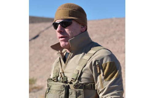 Range Beanie Cap Grid Fleece (Coyote)