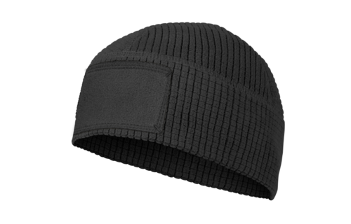 Range Beanie Cap Grid Fleece (Black)
