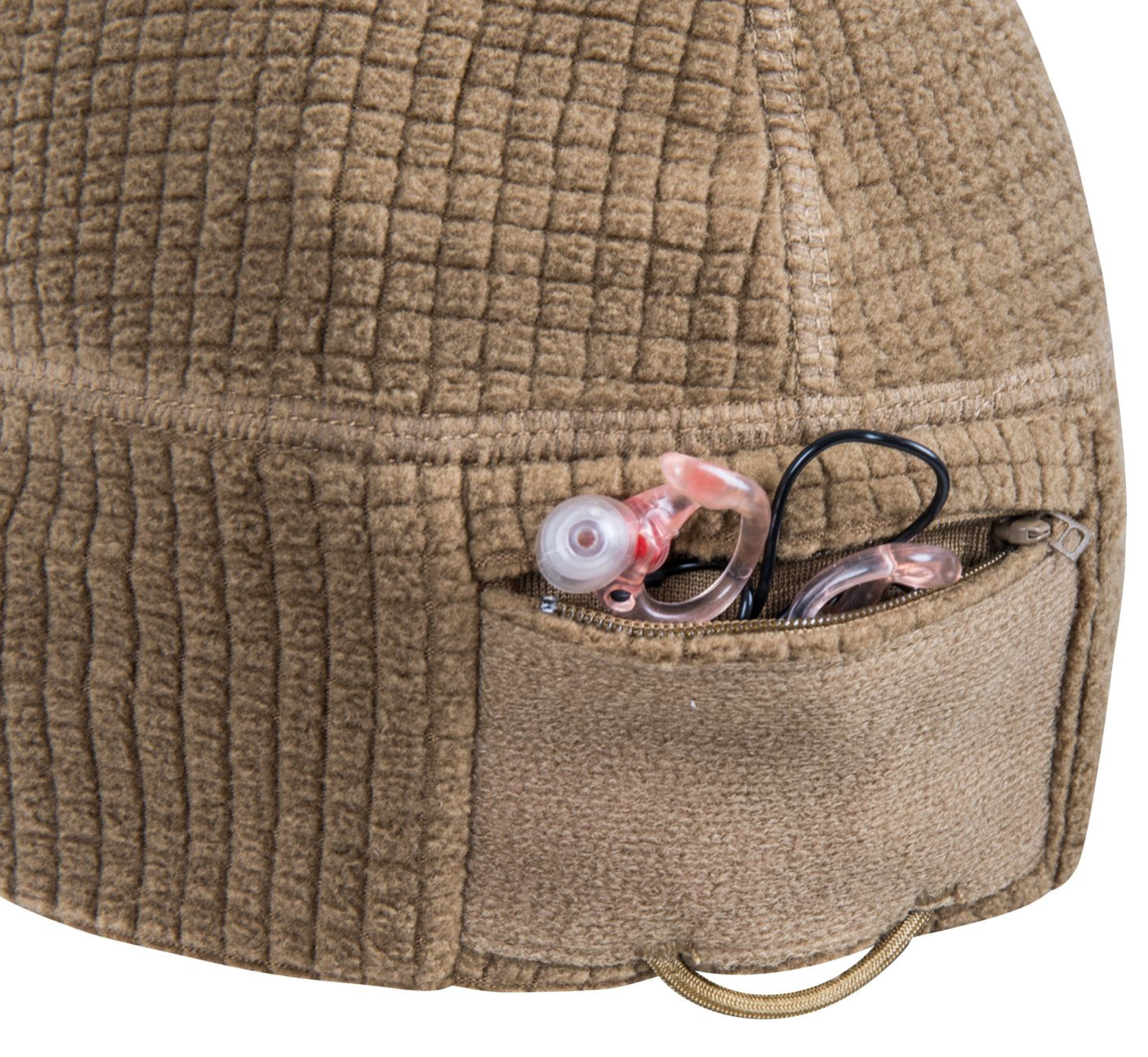 Range Beanie Cap Grid Fleece (Black)