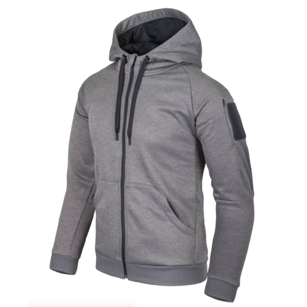 Urban Tactical Hoodie (Fullzip) (Grey Melange)