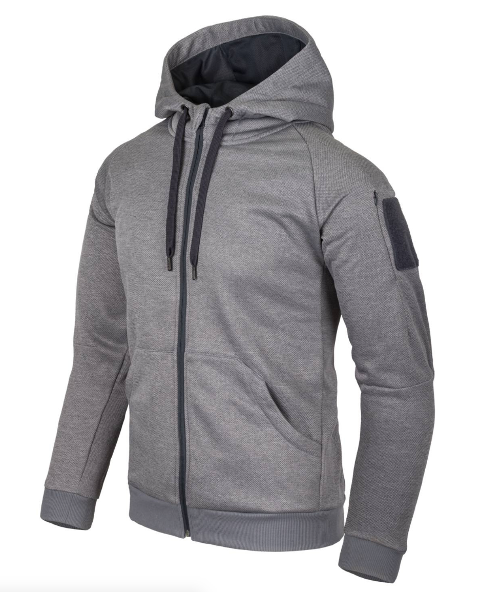 Urban Tactical Hoodie (Fullzip) (Grey Melange)