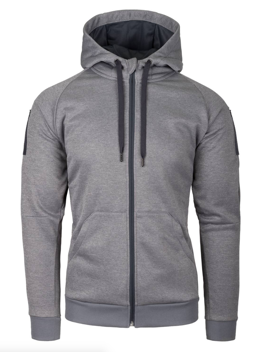 Urban Tactical Hoodie (Fullzip) (Grey Melange)