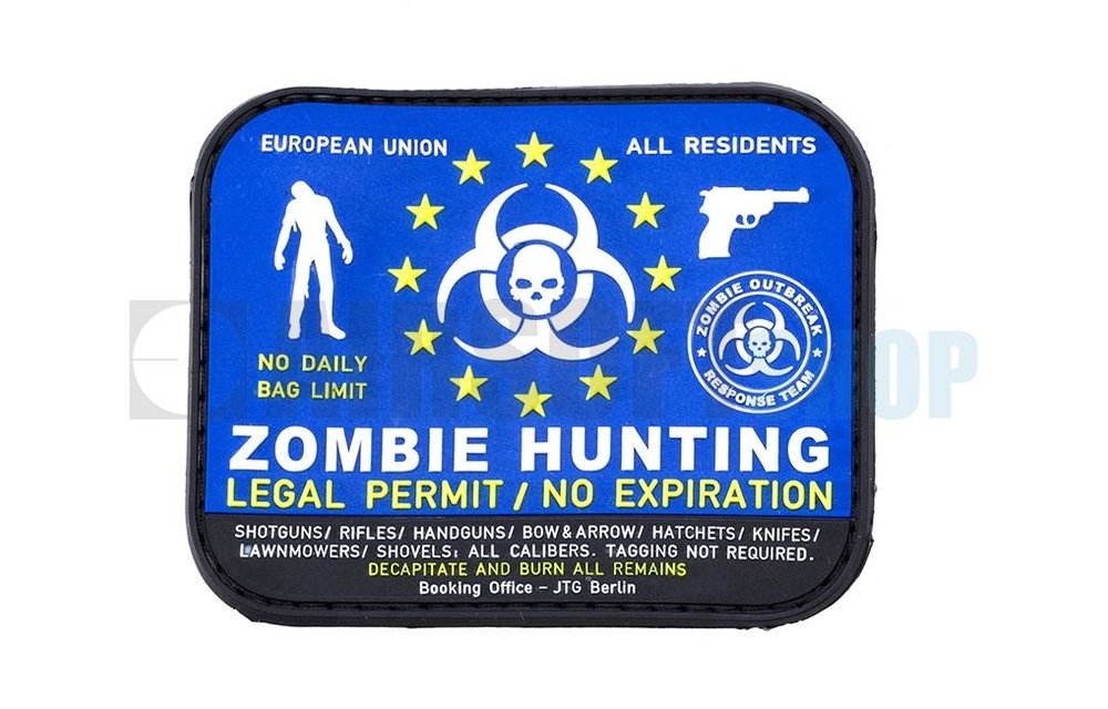 Zombie Hunter PVC Patch (Color)