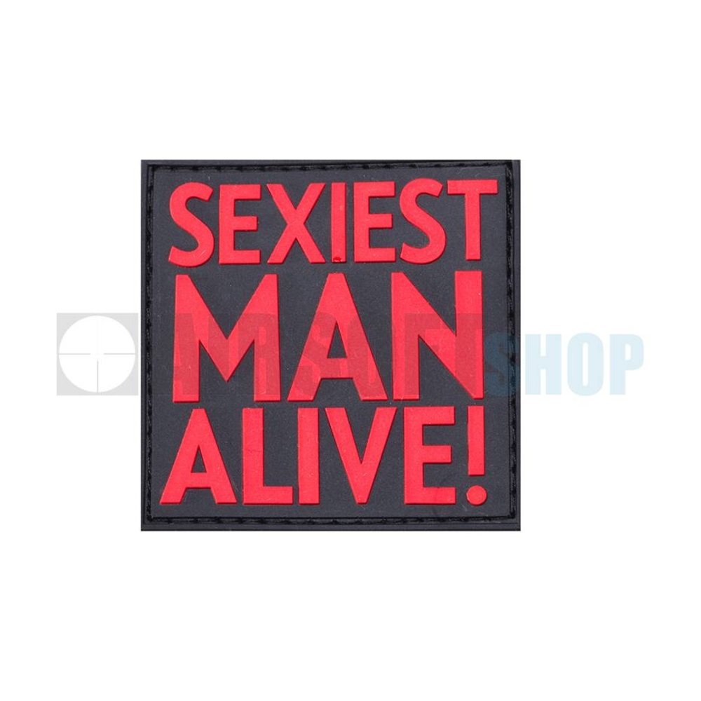 Sexiest Man Alive PVC Patch (Red)