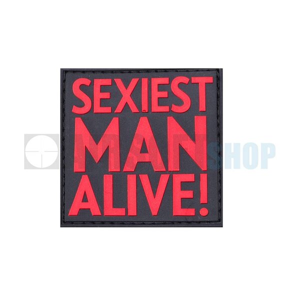 Sexiest Man Alive PVC Patch (Red)