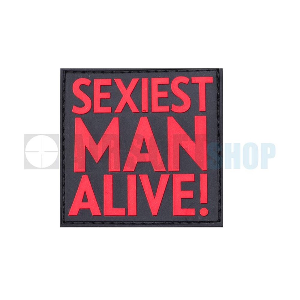 Sexiest Man Alive PVC Patch (Red)