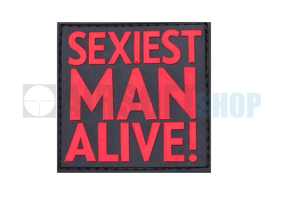 Sexiest Man Alive PVC Patch (Red)