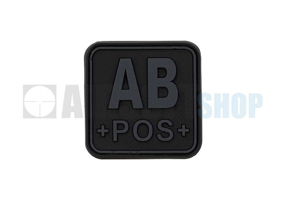 Bloodtype Square PVC Patch AB POS (Blackops)