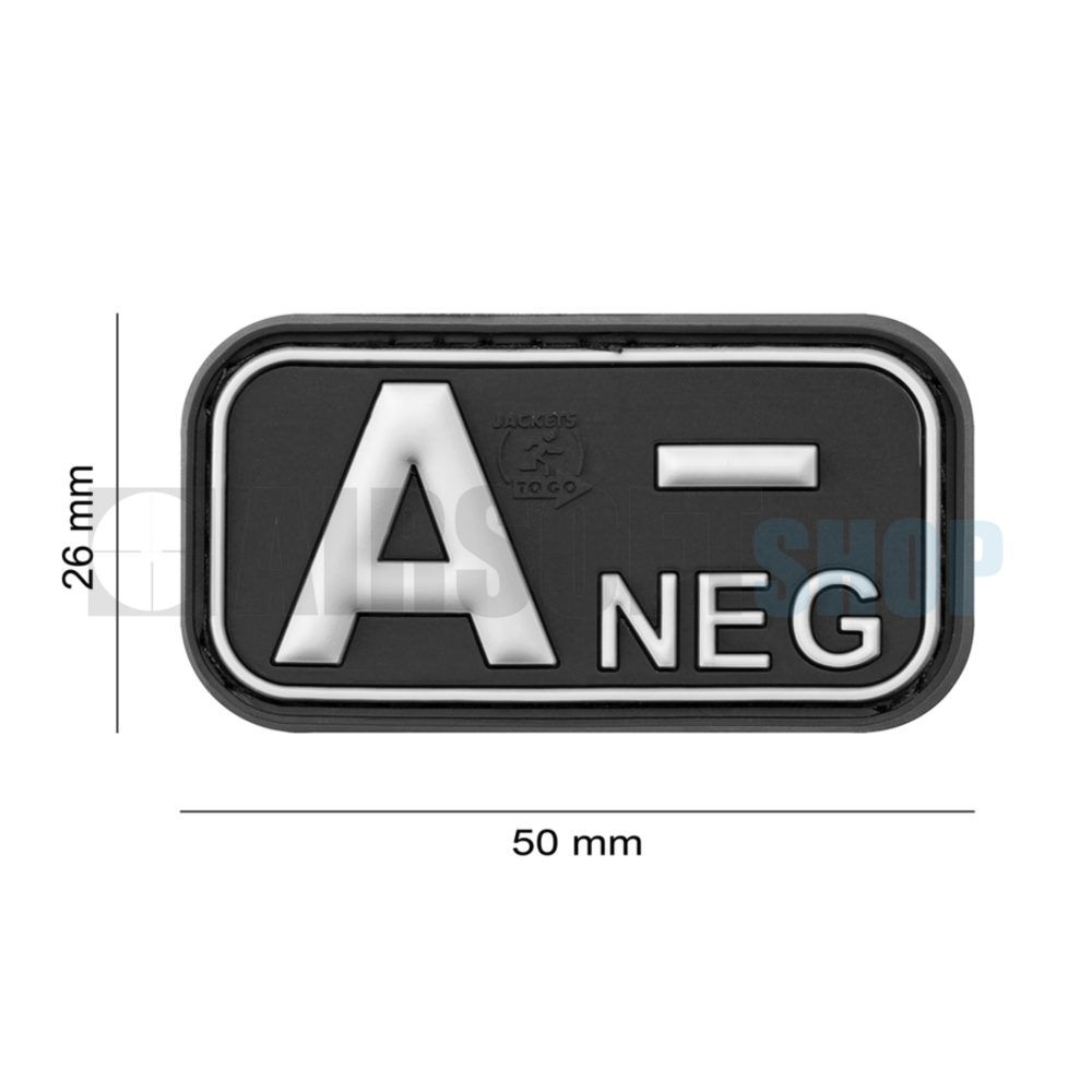 Bloodtype Rubber Patch A NEG (SWAT)