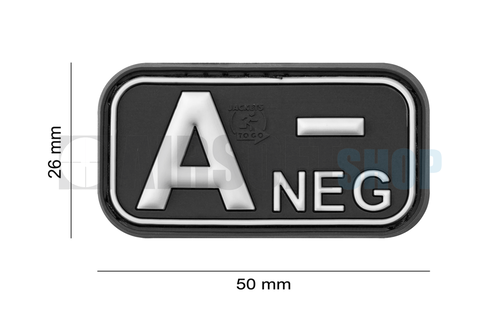 Bloodtype Rubber Patch A NEG (SWAT)