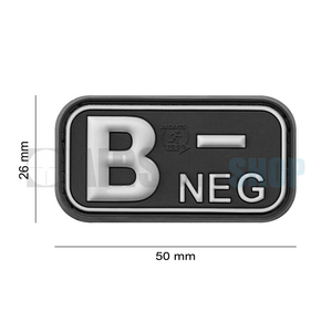 Bloodtype Rubber Patch B NEG (SWAT)