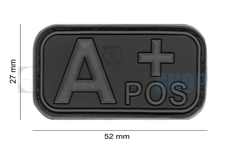 Bloodtype Rubber Patch A POS (Blackops)