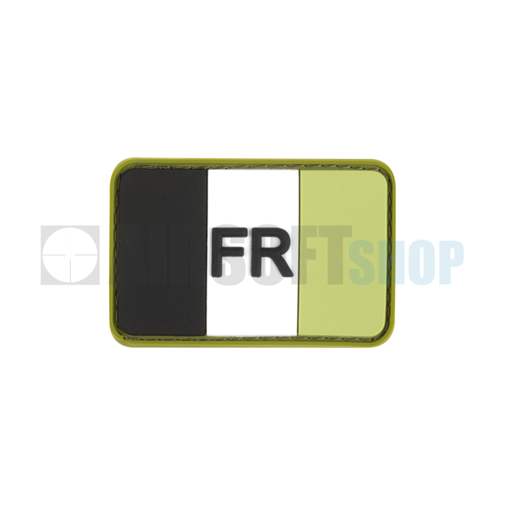 France Flag Rubber Patch (Forest)