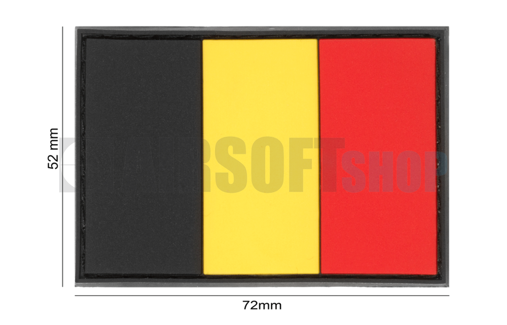 Belgium Flag Rubber Patch