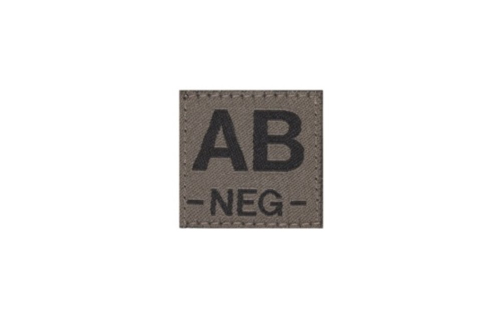AB NEG Bloodgroup Patch (RAL7013)