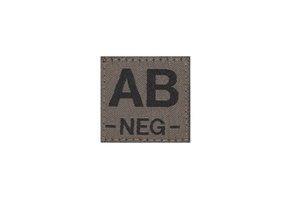 AB NEG Bloodgroup Patch (RAL7013)