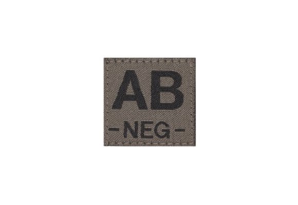 AB NEG Bloodgroup Patch (RAL7013)