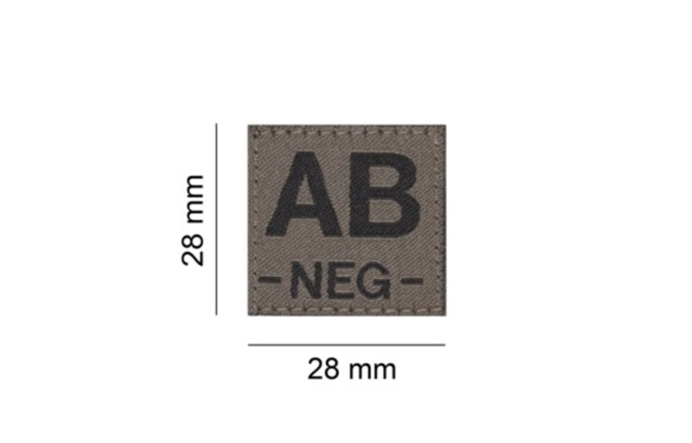 AB NEG Bloodgroup Patch (RAL7013)