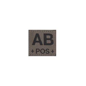 AB POS Bloodgroup Patch (RAL7013)