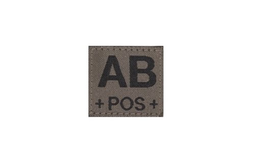 AB POS Bloodgroup Patch (RAL7013)