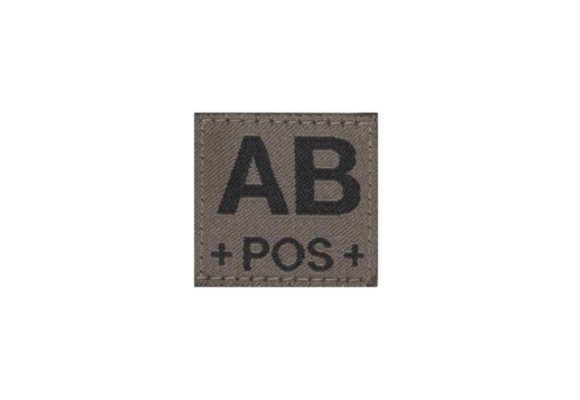 AB POS Bloodgroup Patch (RAL7013)