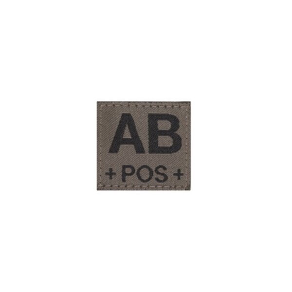 AB POS Bloodgroup Patch (RAL7013)