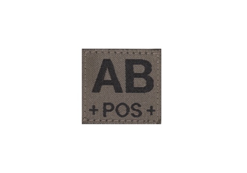 AB POS Bloodgroup Patch (RAL7013)
