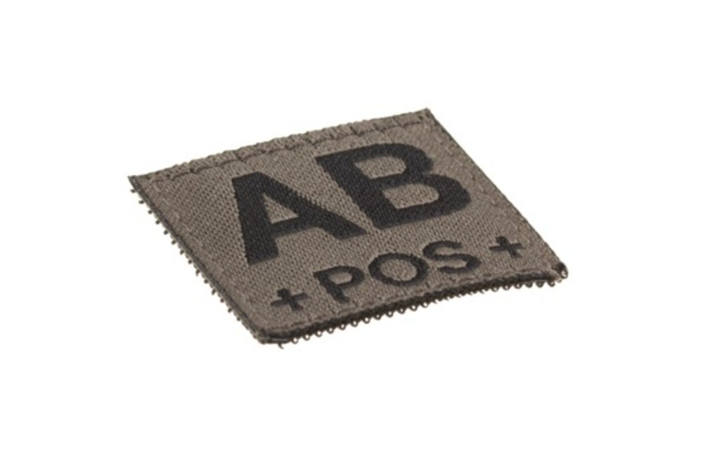 AB POS Bloodgroup Patch (RAL7013)