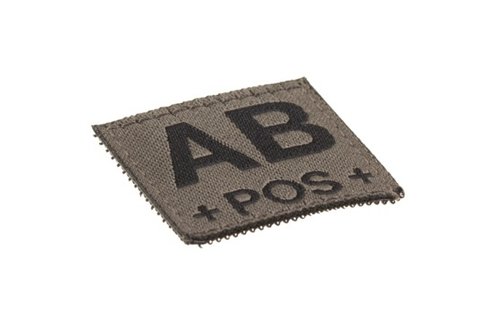 AB POS Bloodgroup Patch (RAL7013)