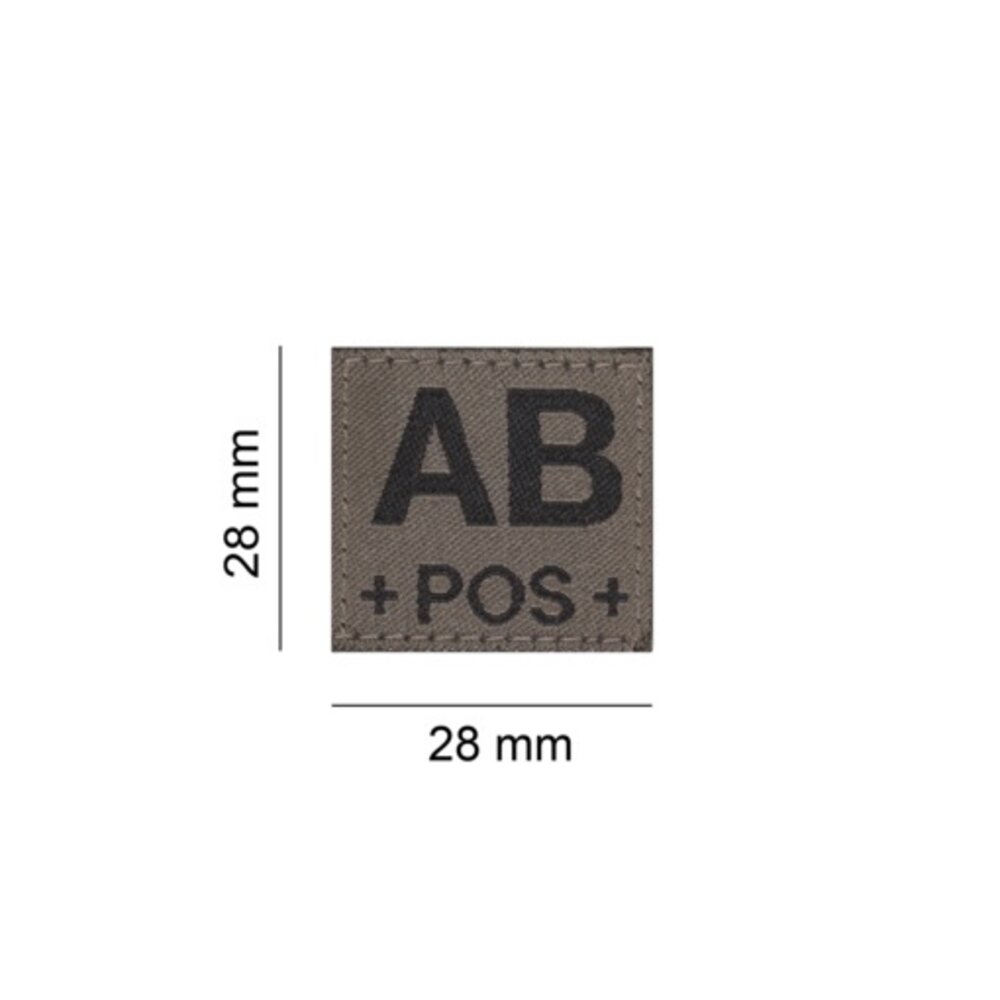 AB POS Bloodgroup Patch (RAL7013)
