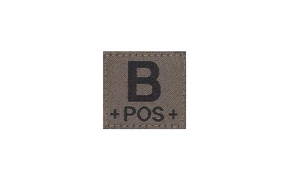 B POS Bloodgroup Patch (RAL7013)