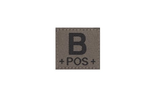 B POS Bloodgroup Patch (RAL7013)