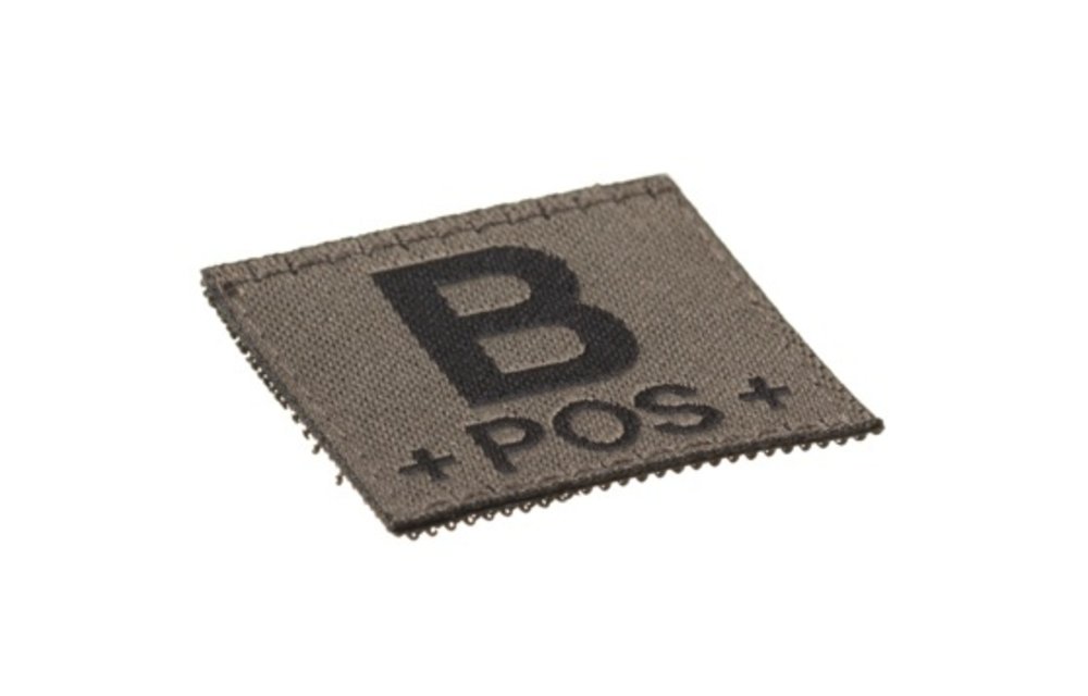 B POS Bloodgroup Patch (RAL7013)
