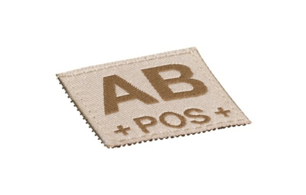 AB POS Bloodgroup Patch (Desert)