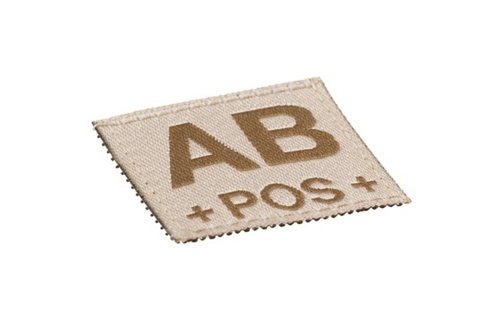AB POS Bloodgroup Patch (Desert)