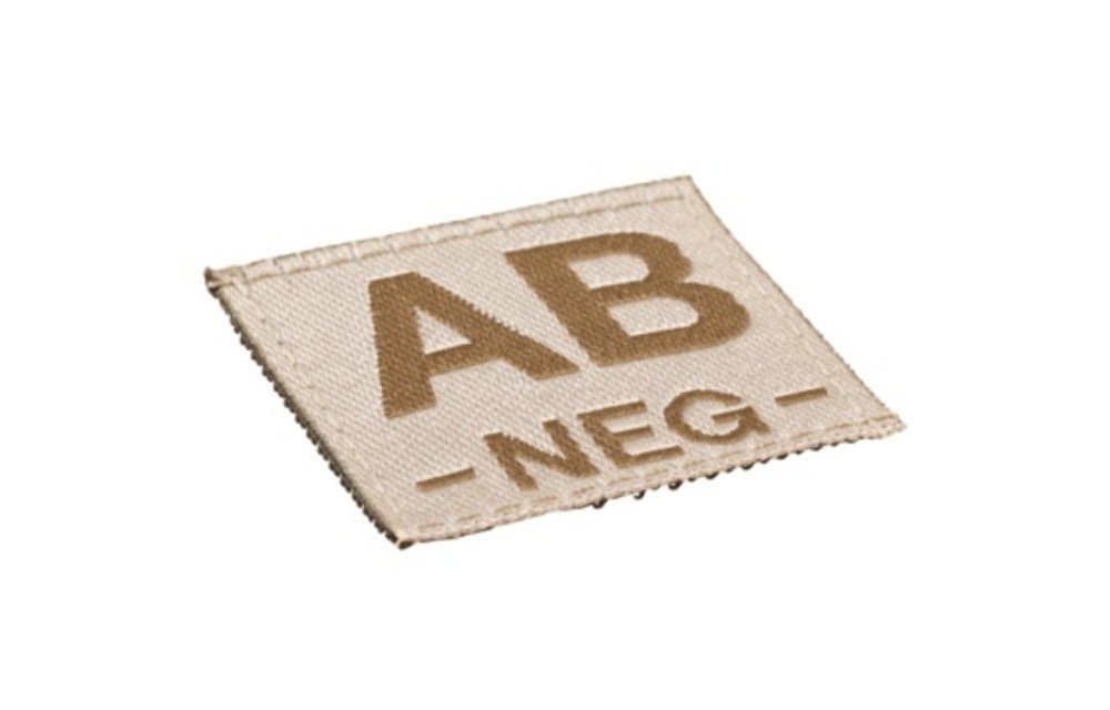 AB NEG Bloodgroup Patch (Desert)