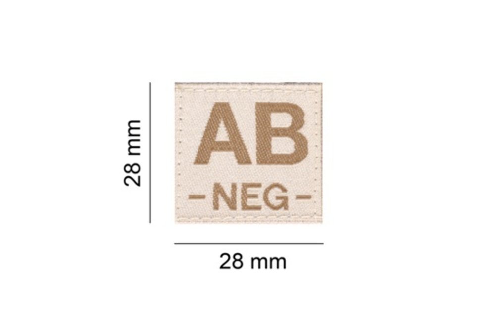 AB NEG Bloodgroup Patch (Desert)