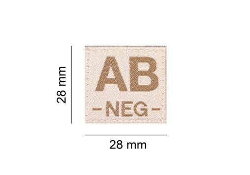 AB NEG Bloodgroup Patch (Desert)
