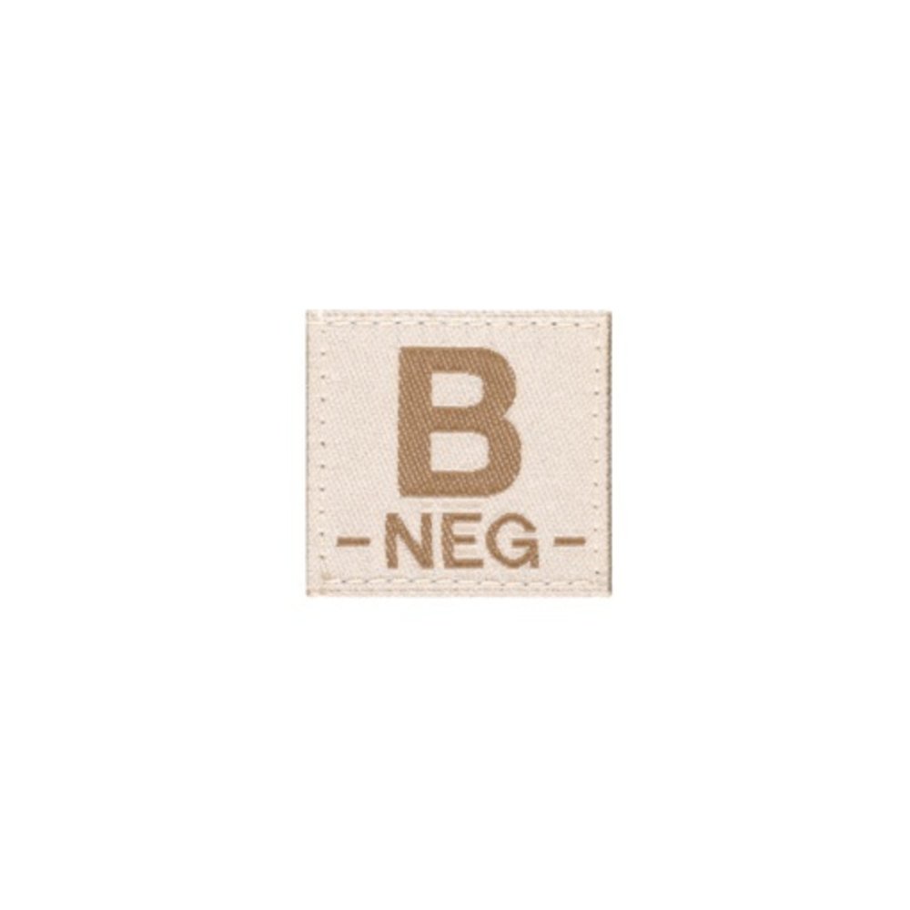 B NEG Bloodgroup Patch (Desert)