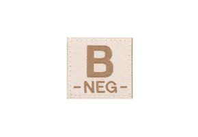 B NEG Bloodgroup Patch (Desert)