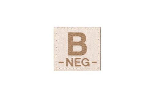 B NEG Bloodgroup Patch (Desert)